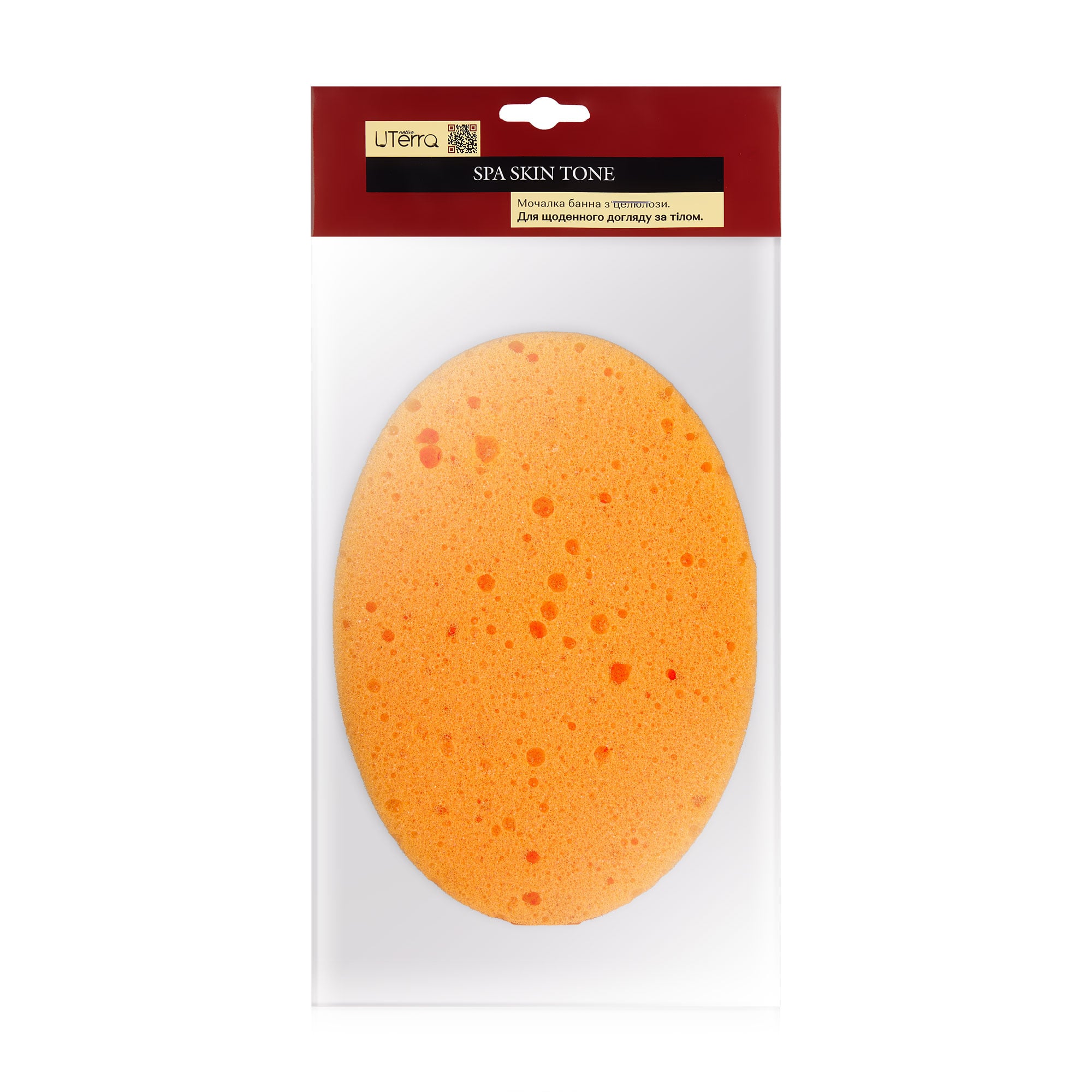 Мочалка банна UTerra Native з целюлози, 1 шт